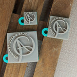 Pack of 3 personalized ceramic stamps 1cm-4.5cm