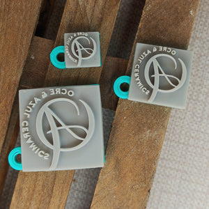 Pack of 3 personalized ceramic stamps 1cm-4.5cm
