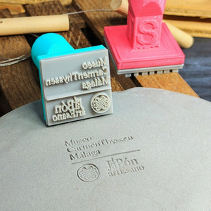 PREMIUM personalized stamp for ceramics ( 1cm - 5cm )