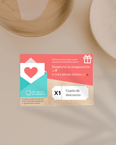  - [Tarjeta regalo] Cupón para canjear en cualquier producto de nuestra tienda online - Tus sellos de cerámica _ Sellos personalizados para cerámica - Sellos para cerámica - 1